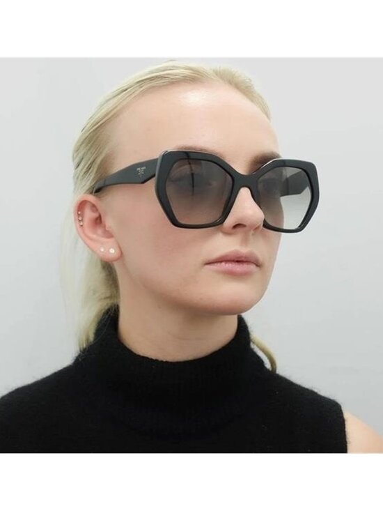 New authentic Prada Sunglasses PR 16RS 1AB0A7 Black Grey Gradient main image 5